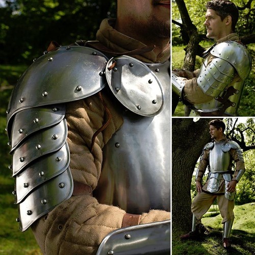 Medieval warrior pauldrons - medieval,