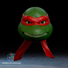  TMNT RAPHAEL Helmet 3D