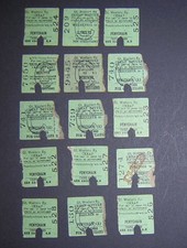 BR  (GWR) rail tickets - 'Western' halves x  15, incl. Llanclys, Harlech, Penych