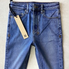 Bnwt Ladies KSUBI HI & WASTED SKINNY HIGH RISE Blue Jeans Size 8 W26 L28 (409B)