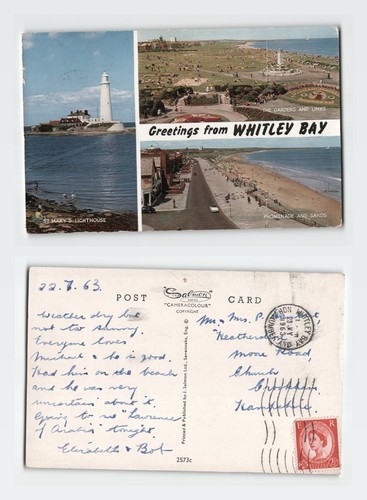 Vintage postcard whitley - vintage,