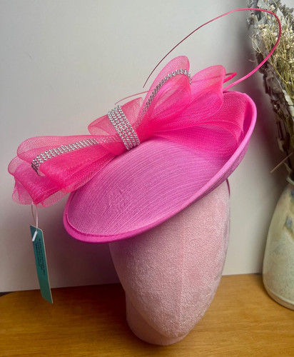 Ladies diamante bow fascinator - bow,