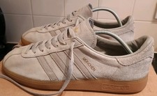 Adidas Originals Munchen Size 10 UK in Grey Suede - Good Condition