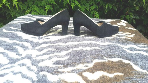Vintage black suede - vintage,
