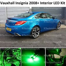 GREEN PREMIUM VAUXHALL INSIGNIA 2008+ INTERIOR UPGRADE ERROR FREE LED LIGHT KIT
