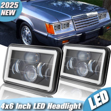 Pair 4"x6" LED Headlight DRL