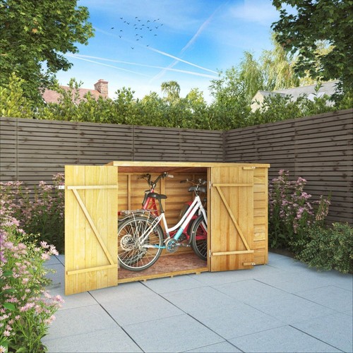 3x6 wooden garden shed bike - 3x6,