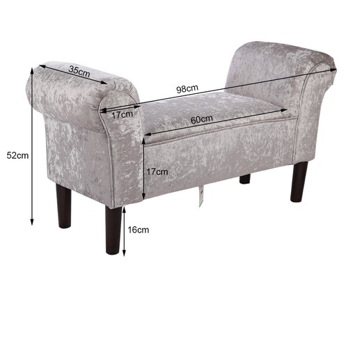 End bed long - bench, padded