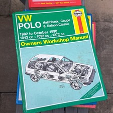 Volkswagen Polo Hatch Coupe Derby Estate Breadvan 86c VW Haynes Workshop Manual