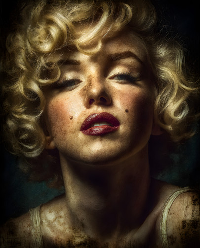 Marilyn monroe with tousled - marilyn,