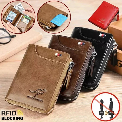 Waterproof mens rfid blocking - waterproof,