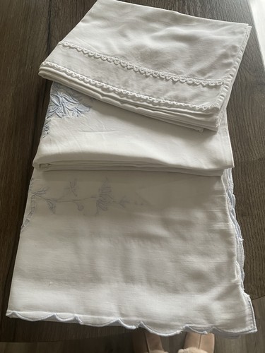 Antique linen pillowcase - linen,