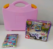 LEGO Friends Emma's Mobile Dog Wash Parlour 41360 Pink Carry Case Ice Cream 