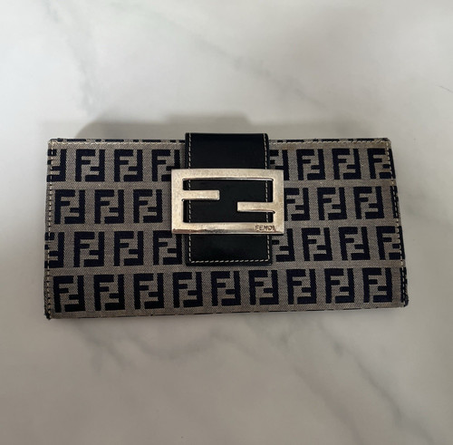 Fendi black beige - beige, leather