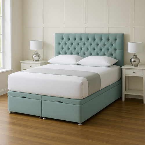 Chesterfield ottoman divan bed - ottoman,