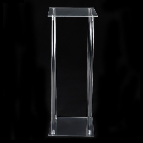 Clear acrylic plinth pedestal - clear,