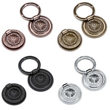 Retro Handles Antique Knobs Door Drawer Cabinet Ring Knob Cupboard Wardrobe 