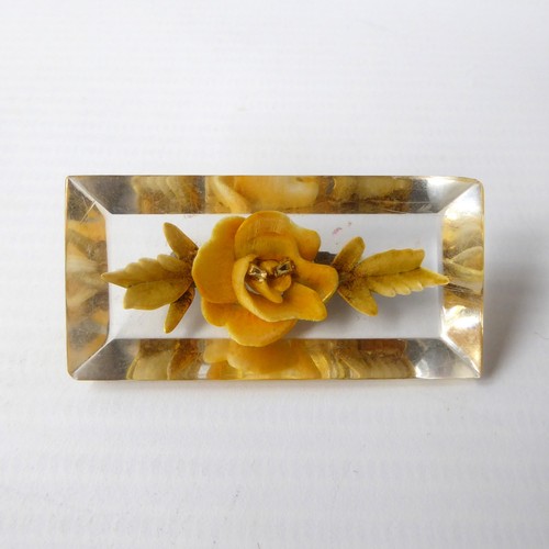 1950s reverse carved lucite