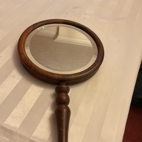 Vintage mahogany hand held - mahogany,
