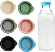 6 Milk Bottle Tops Airtight