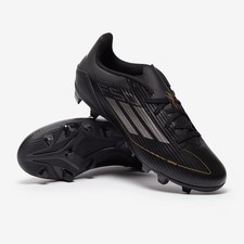 adidas Junior F50 Club 'Dark Spark' FG - Black/Gold / UK6.5 EU40