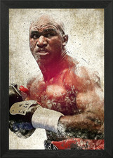 Evander Holyfield Framed Wall Art Poster Canvas Print Picture