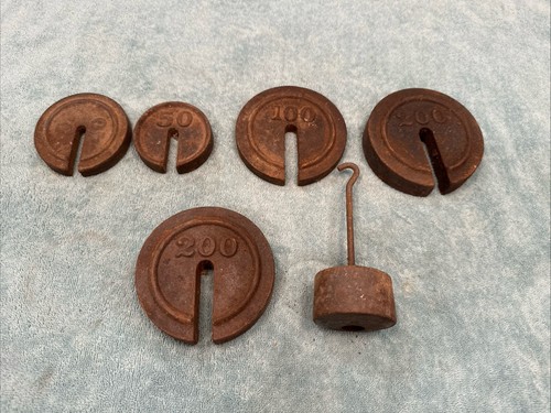 Vintage iron weights - 6,