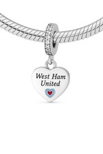 Sterling Silver 925 ⚽️ Hammers West Ham Custom Football Fan Gift Charm Pendant