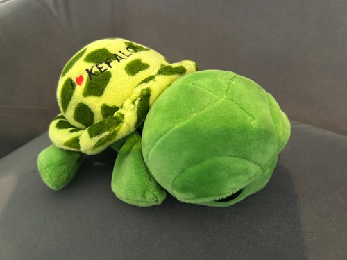 Green velour turtle - , toy
