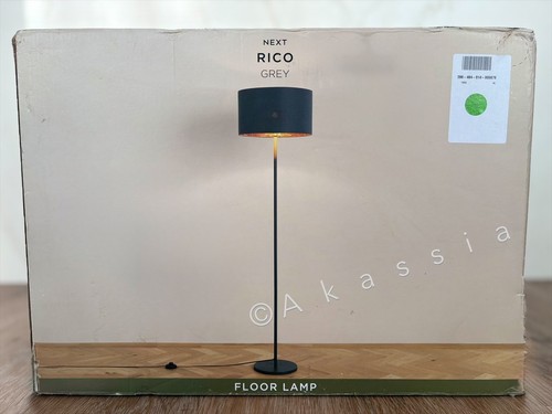 Next grey rico floor lamp - next,