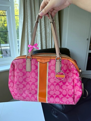 Coach signature pink canvas - signature,