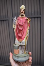Antique chalk statue saint