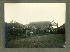 Village funeral horse carriage