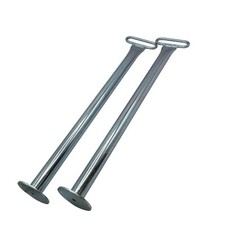 Trailer Prop Stand Drop Tube with Handle X2 34MM x 600MM (Caravan Support Leg)