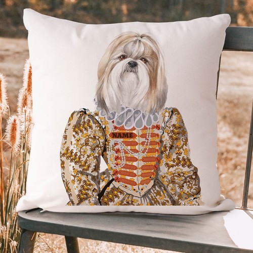 Personalised shih tzu cushion - shih,