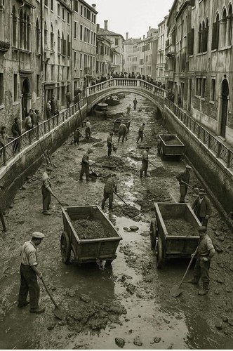 Venice italy 1956 removing - 1956, (removing