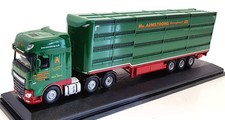 Oxford Diecast 1/76 Scale 76DXF003 - DAF XF Euro 6 & Livestock Trailer