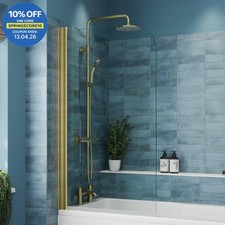 Luxura Curved Edge Bath Shower