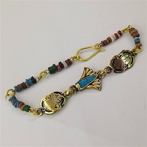 Handmade egyptian scarab - egyptian,