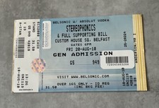 Stereophonics - Custom House Sq, Belfast - Ticket - 20/8/10 (40)