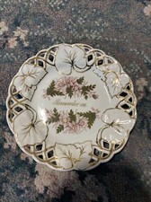 Antique German Ribbon Plate -