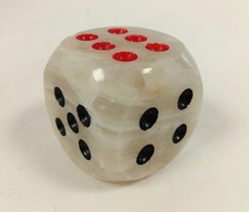 Vintage Onyx Marble Dice