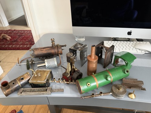 Vintage steam engine model - steam,