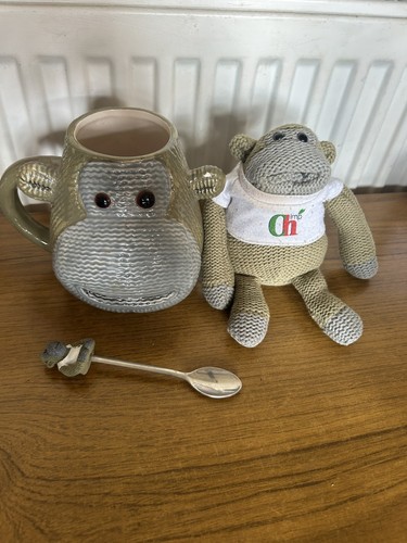 Tips monkey mug spoon - mug, plush