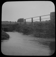 Magic Lantern Slide A LINCOLNSHIRE DRAIN DATED 1907 PHOTO