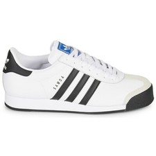 Adidas originals SAMOA white/black leather trainers- Free & Fast Delivery