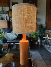 Elegant Vintage 1960s Danish Teak Bottle Lamp