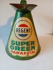 Regent Super Green Paraffin Gallon Jug. Oil Pourer. Oil jug. Automobilia.
