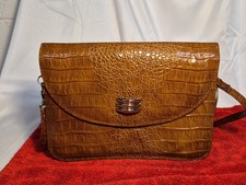 Vintage Brown Crocodile Skin