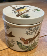 Rare Vintage Portmeirion Birds Of Britain Ceramic Lidded Storage Jar